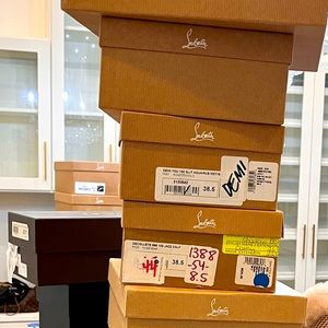 15 Christian Louboutin Empty Shoe (Pumps & Booties) Boxes +(2) FREE CL Boxes